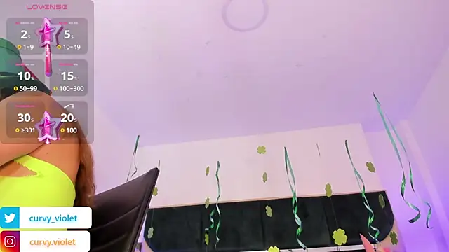 CurvyViolet online show from March 17, 2025, 11:42 am