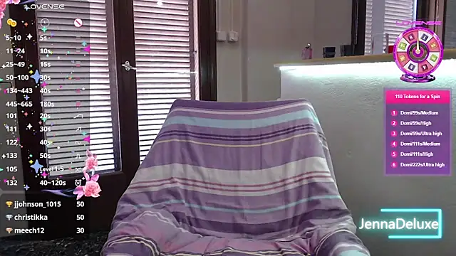 JennaDeluxe online show from May 15, 2026, 3:30 pm