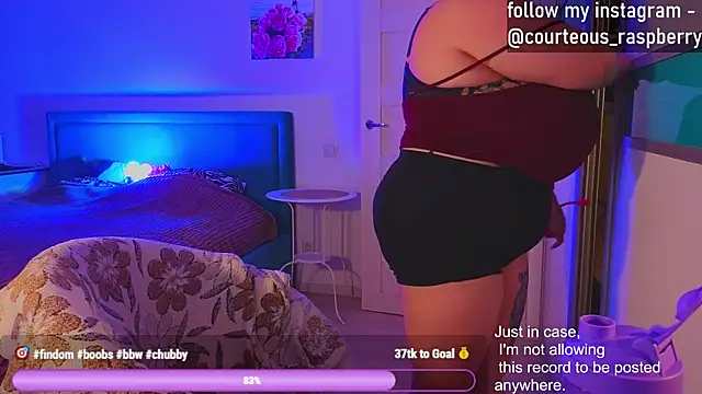 Snapshot of courteous_raspberrry chatting on January 21, 2025, 1:54 pm courteous raspberrry online show from January 21, 2025, 1:54 pm