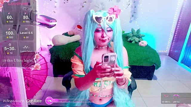 MilkyXSakura online show from March 6, 2025, 1:48 am