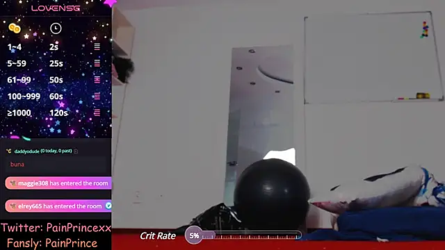 pain princee online show from December 16, 2024, 6:27 pm