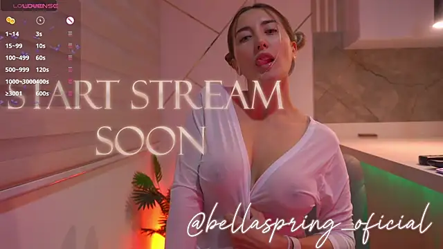 b3llaspringg online show from March 16, 2026, 8:35 pm