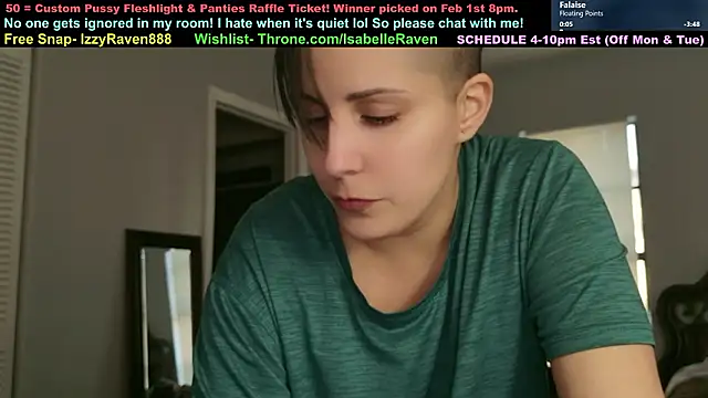 IsabelleRaven online show from February 23, 2026, 11:02 pm