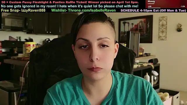 IsabelleRaven online show from March 19, 2026, 9:41 pm