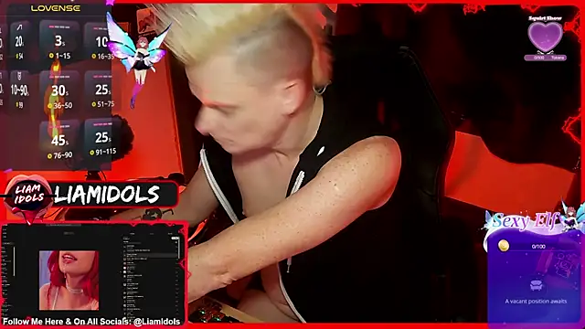 LiamIdols online show from January 17, 2025, 3:45 am