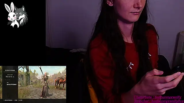 Snapshot of BadBunnyXWolfyLive chatting on October 3, 2025, 5:43 pm BadBunnyXWolfyLive online show from October 3, 2025, 5:43 pm