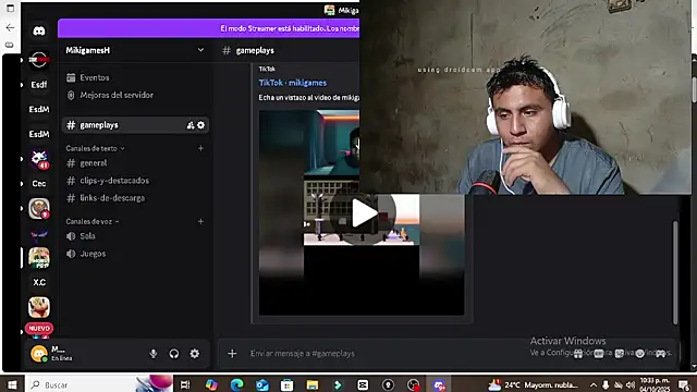Snapshot of mikigamesH2 chatting on October 5, 2025, 4:33 am mikigamesH2 online show from October 5, 2025, 4:33 am