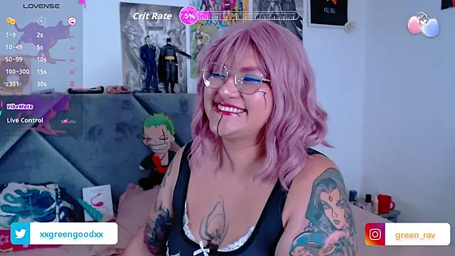 XxGreenGoodxX online show from October 10, 2025, 7:13 pm