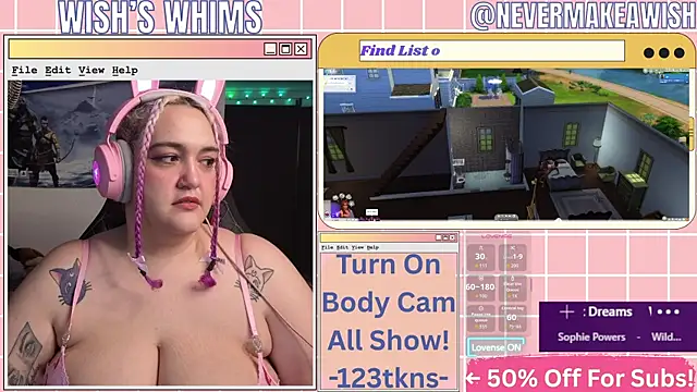 nevermakeawish online show from July 10, 2026, 9:56 am