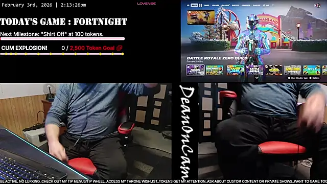 DeanonCam online show from February 3, 2026, 8:14 pm