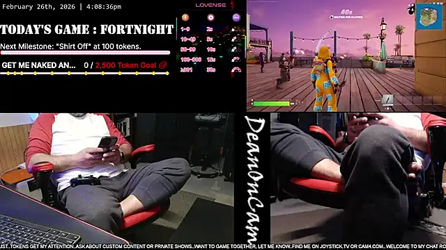 DeanonCam online show from February 26, 2026, 10:09 pm