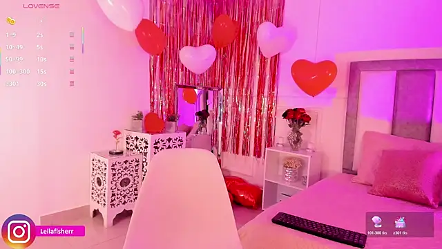 Snapshot of Leilafisherr chatting on February 13, 2026, 9:11 pm Leilafisherr online show from February 13, 2026, 9:11 pm