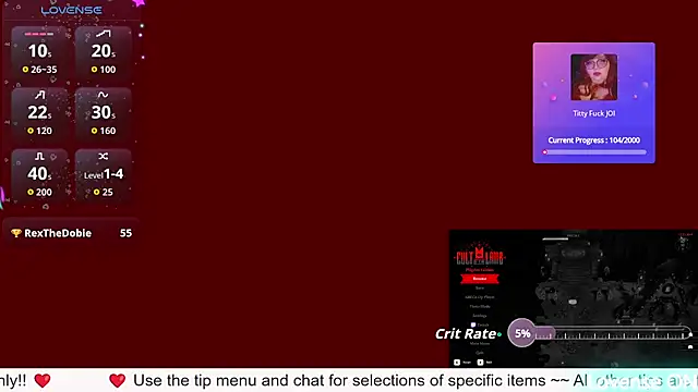 RileySynn online show from July 12, 2026, 6:10 pm