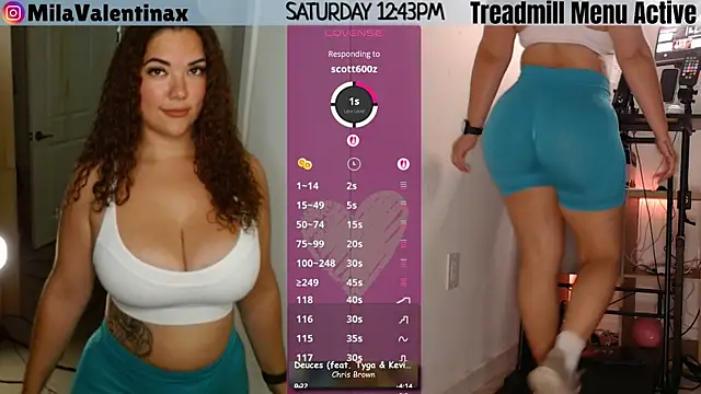 Snapshot of MilaValentina chatting on May 23, 2026, 4:44 pm MilaValentina online show from May 23, 2026, 4:44 pm