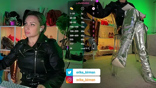 Erika Kirman online show from January 9, 2026, 2:31 pm