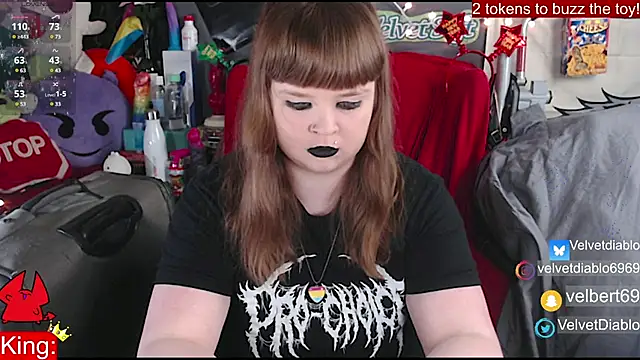 VelvetDiablo online show from January 9, 2025, 1:29 am