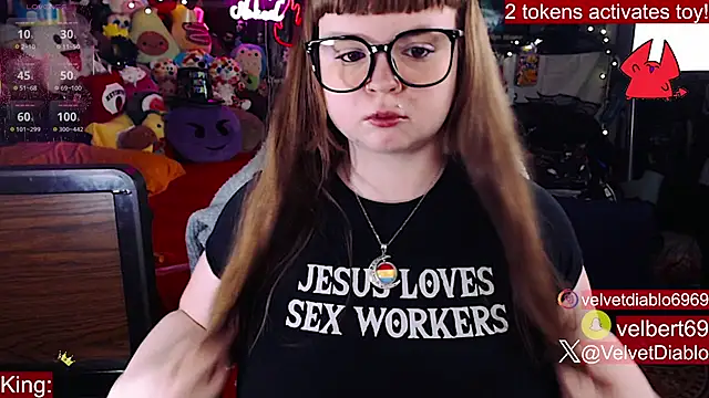 VelvetDiablo online show from January 6, 2026, 12:47 am