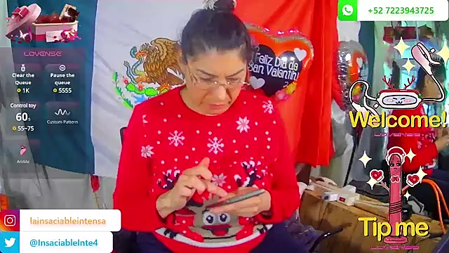 LaInsaciableIntensa online show from February 14, 2025, 10:04 pm