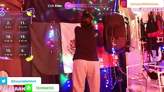 LaInsaciableIntensa online show from April 4, 2026, 12:20 am