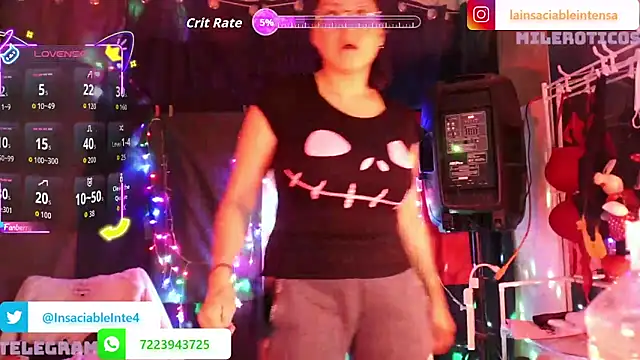 Snapshot of LaInsaciableIntensa chatting on June 18, 2026, 1:50 am LaInsaciableIntensa online show from June 18, 2026, 1:50 am