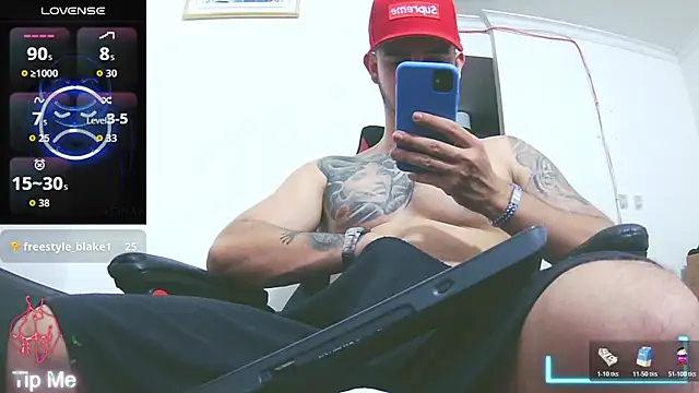 freestyle blake1 online show from June 14, 2026, 10:34 pm