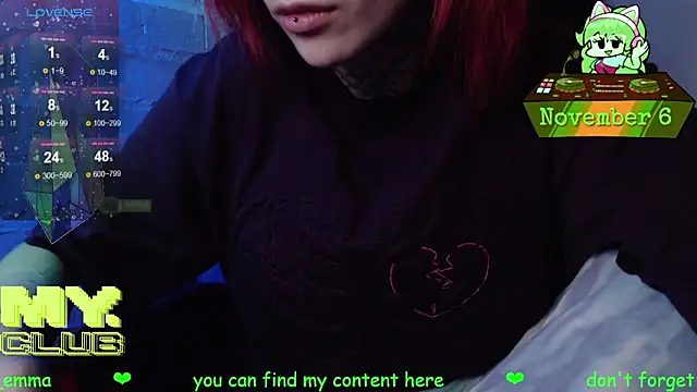 Witch Emma online show from November 6, 2025, 8:04 am