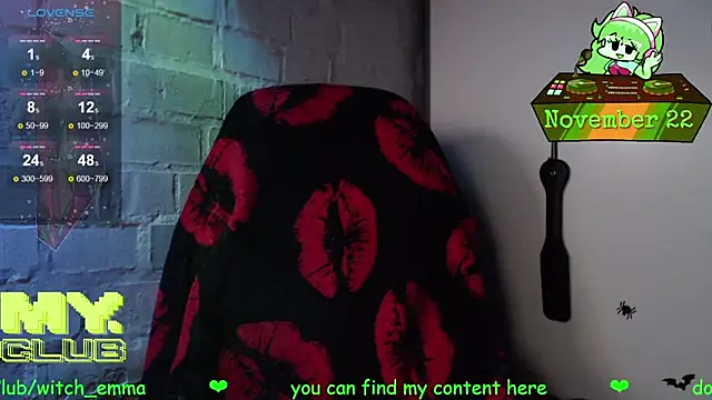 Witch Emma online show from November 22, 2025, 8:35 am