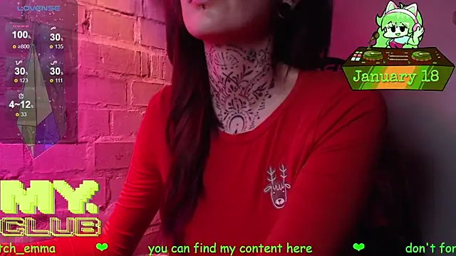 Witch Emma online show from January 18, 2026, 8:07 am