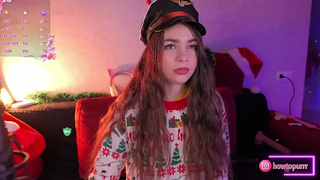 Snapshot of How2Meow chatting on January 14, 2025, 5:56 pm How2Meow online show from January 14, 2025, 5:56 pm