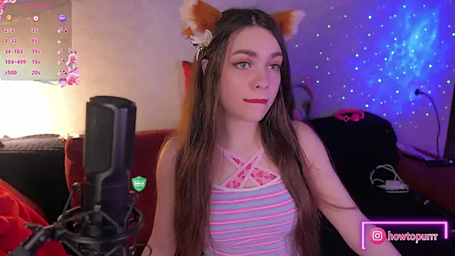 Snapshot of How2Meow chatting on February 18, 2025, 5:21 pm How2Meow online show from February 18, 2025, 5:21 pm