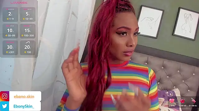 EbonySkin online show from January 9, 2026, 9:05 pm